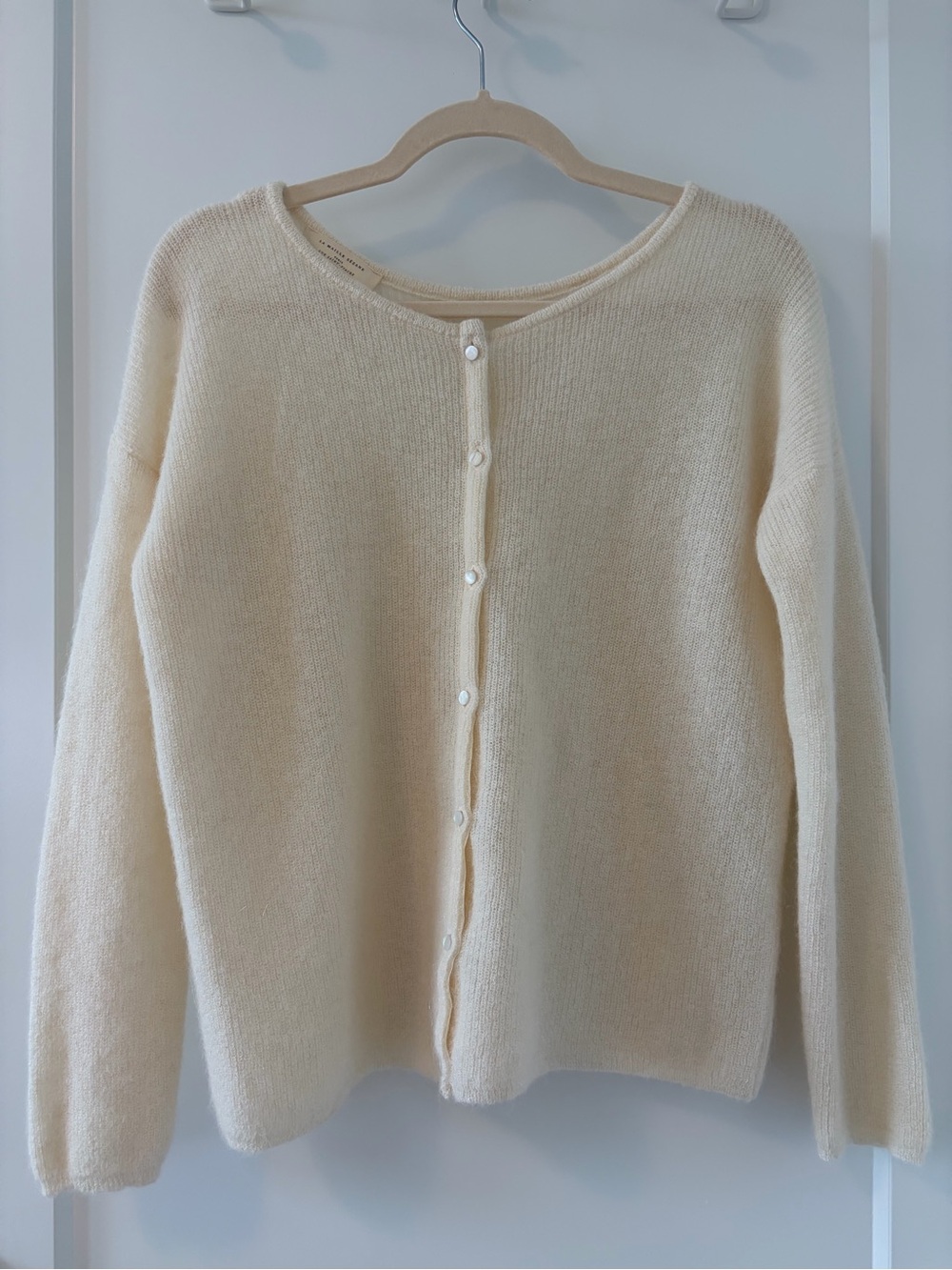 Sezane Ecru Gaspard Cardigan